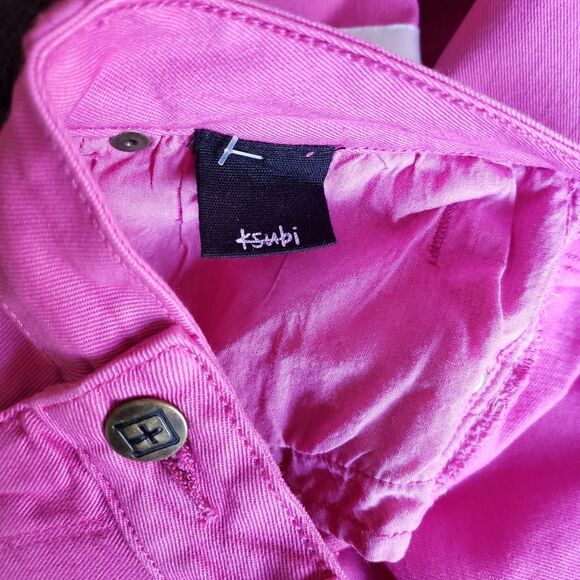 Ksubi Spray On Denim Skinny Jeans Pop Purple Hot Pink Zip Ankle Women's Size 29 - Picture 8 of 10